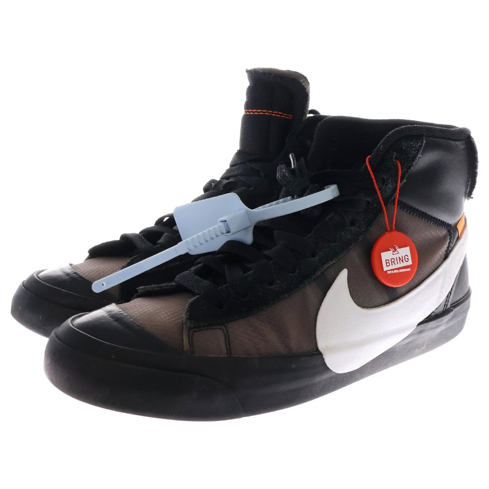 NIKE(ナイキ) ×OFF-WHITE BLAZER STUDIO MID GRIM REAPER ブレーザースタジオ ミッドグリムリーパー ミッドカットスニーカー ブラック US7/25cm AA3832-001