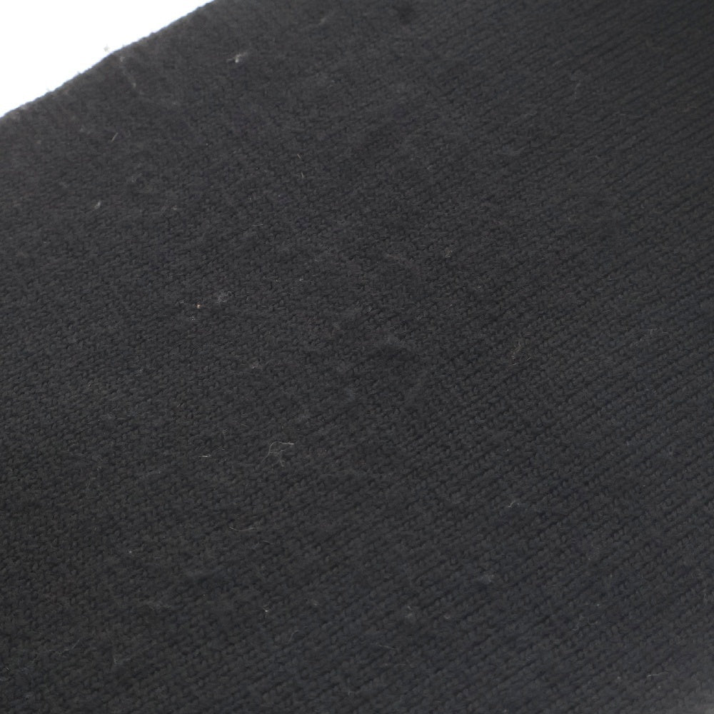 ALEXANDER WANG(アレキサンダーワン) フロントロゴ ニットマフラー ブラック 4KC4239058