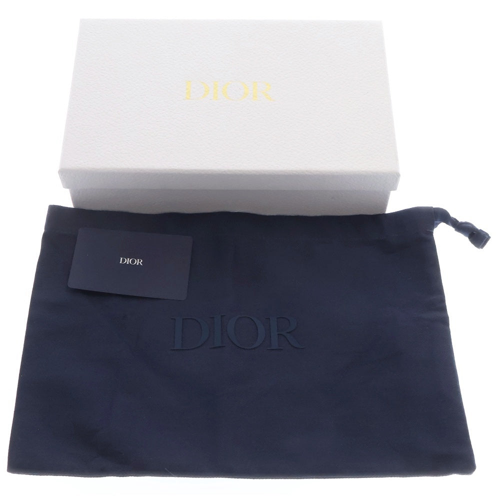 DIOR(ディオール) Saddle オブリーク ジャガード ウォレット ブラック/ベージュ/ネイビー 10-BO-0243