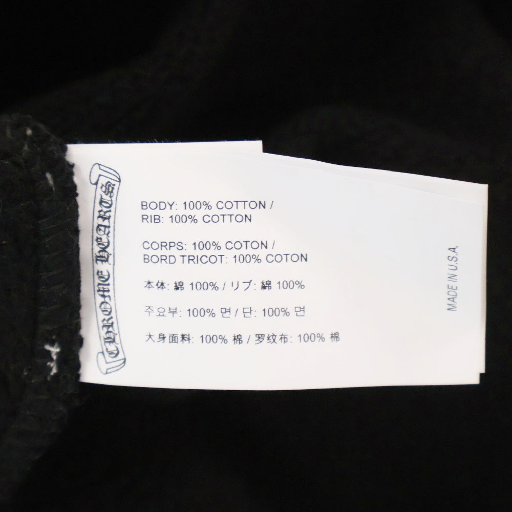 CHROME HEARTS(クロムハーツ) Y NOT Cemetery Cross Pullover Hoodie ワイノット セメタリークロス プルオーバーフーディ スウェットパーカー ブラック