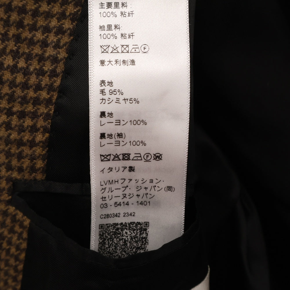 CELINE(セリーヌ) カシミヤフランネル テーラードジャケット ブラウン 2V20J367V