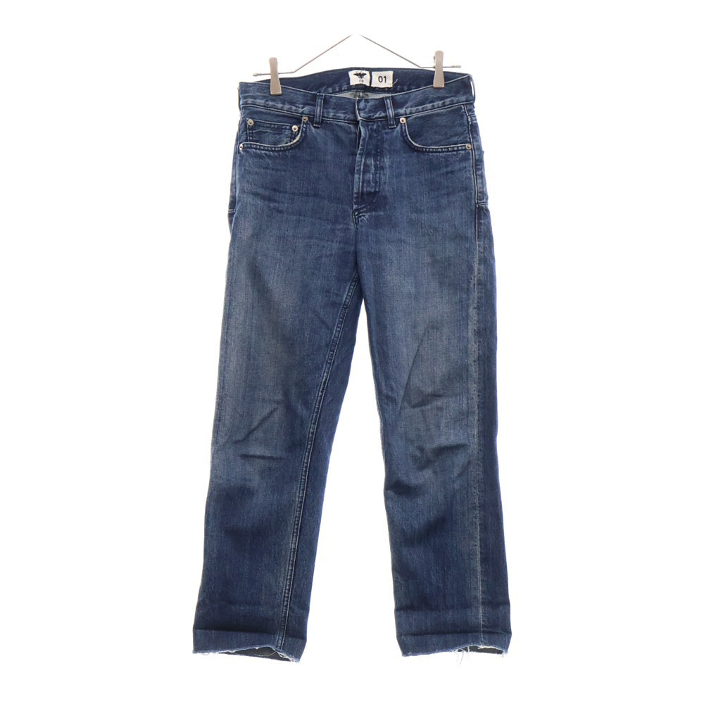 Christian Dior(クリスチャンディオール) カットオフボーイズデニムパンツ セルビッジロゴ入り インディゴ 912P01A3319