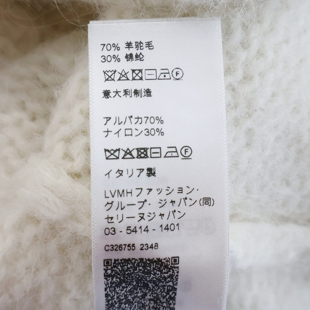 CELINE(セリーヌ) アルパカナイロン トリオンフ柄 クルーネックセーター レディース ホワイト 2AE0J798X