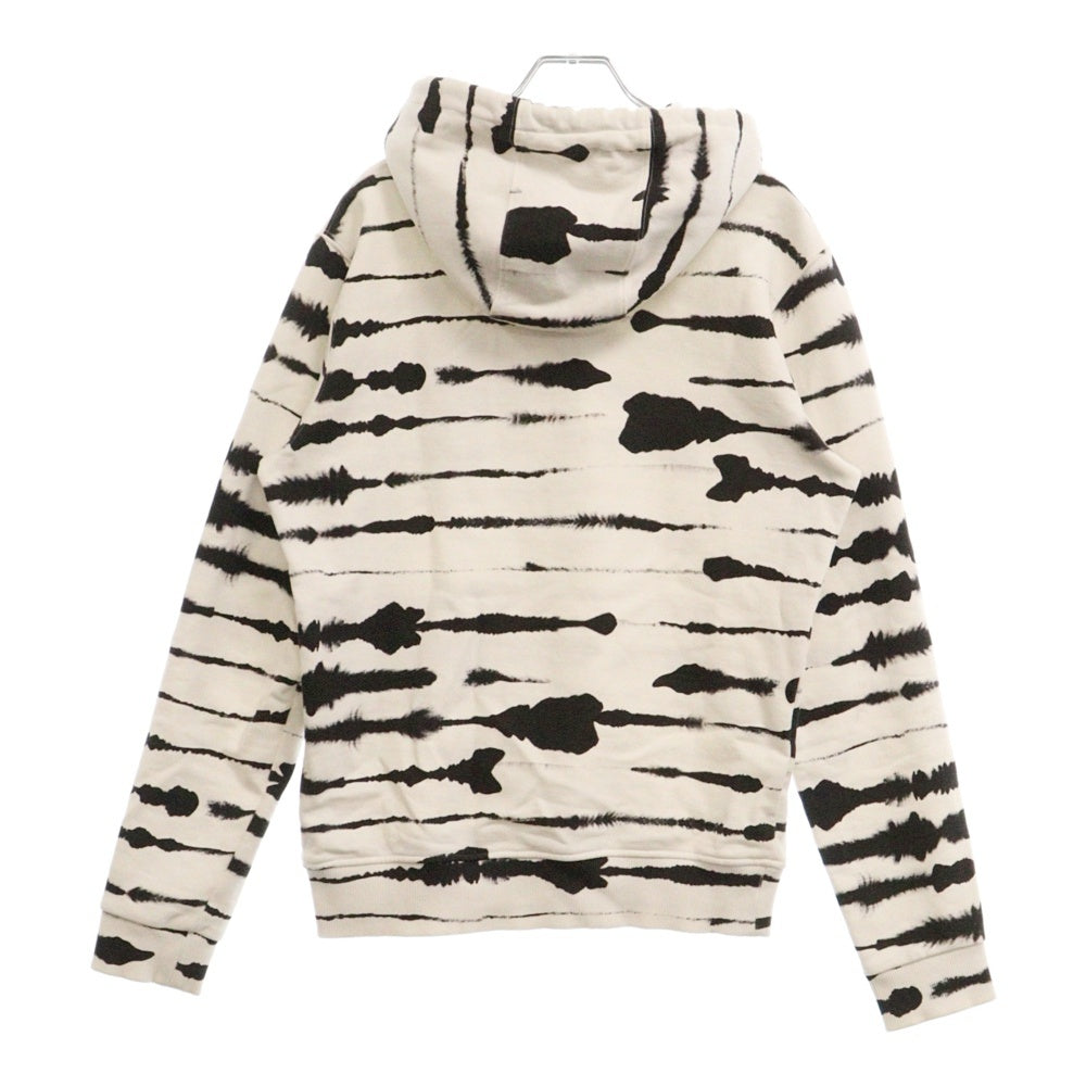 BURBERRY(バーバリー) 20AW Abstract Print Hoodie 総柄 プリント プルオーバーパーカー ホワイト 4563797