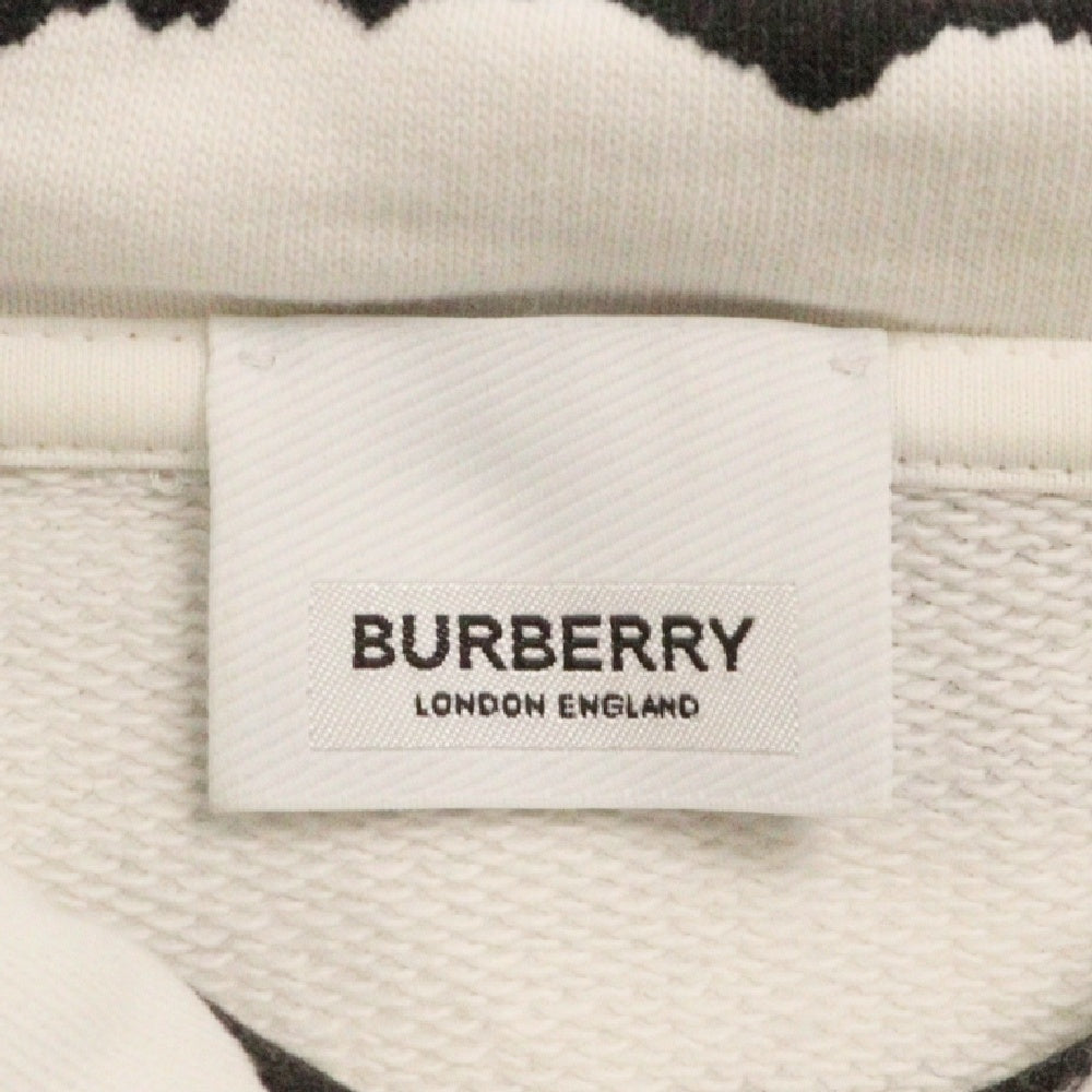 BURBERRY(バーバリー) 20AW Abstract Print Hoodie 総柄 プリント プルオーバーパーカー ホワイト 4563797