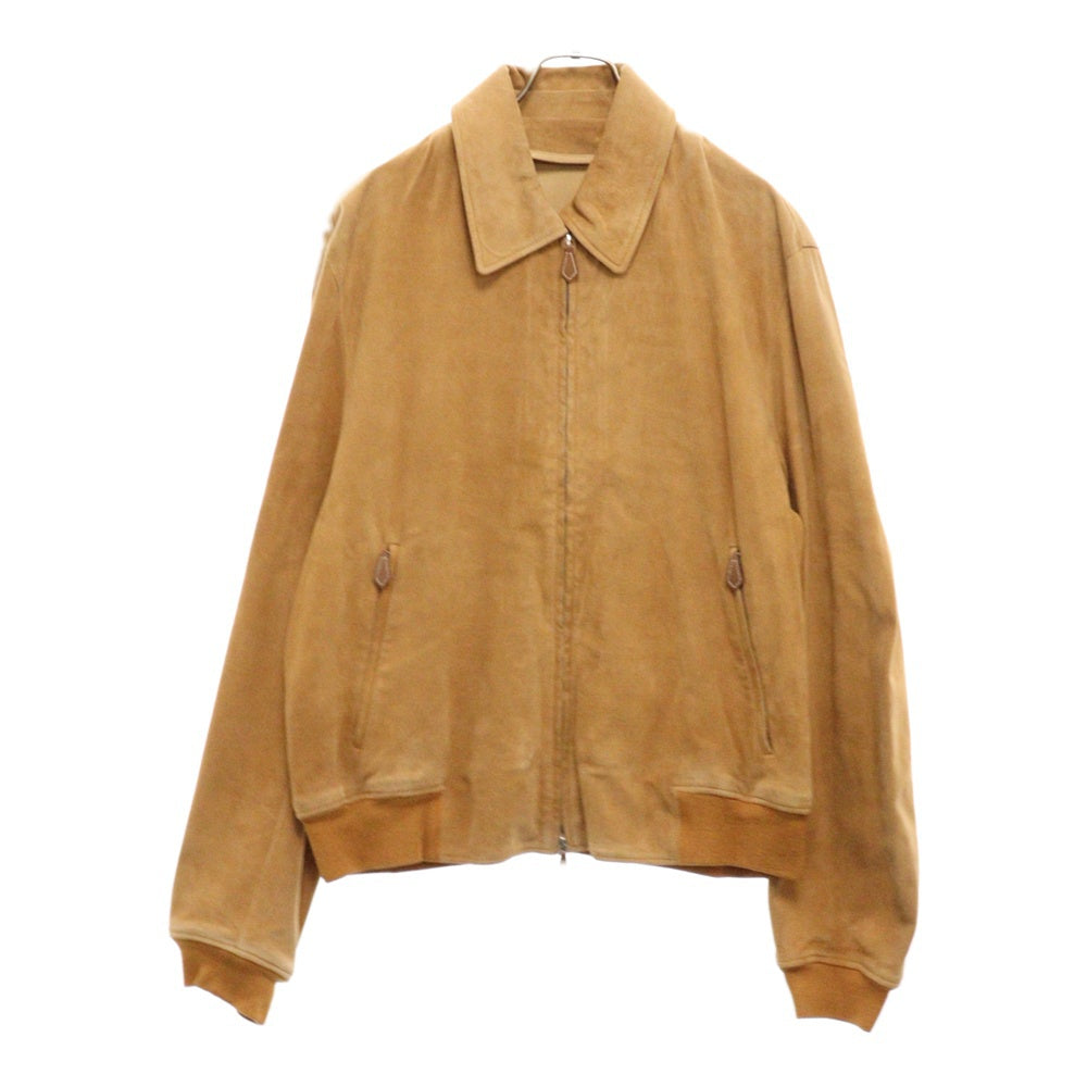 HERMES(エルメス) RENNE REINDEERSKIN RENO JACKET レインディアスキン 襟取り外し可能 スウェードジャケット ブラウン