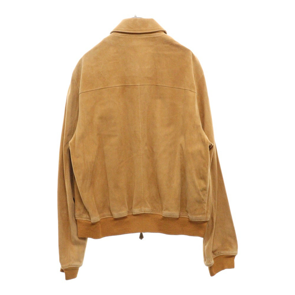 HERMES(エルメス) RENNE REINDEERSKIN RENO JACKET レインディアスキン 襟取り外し可能 スウェードジャケット ブラウン
