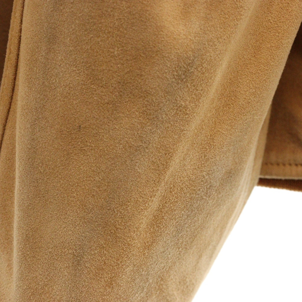 HERMES(エルメス) RENNE REINDEERSKIN RENO JACKET レインディアスキン 襟取り外し可能 スウェードジャケット ブラウン