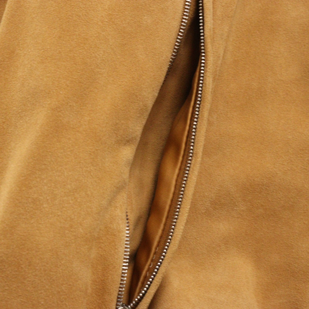 HERMES(エルメス) RENNE REINDEERSKIN RENO JACKET レインディアスキン 襟取り外し可能 スウェードジャケット ブラウン