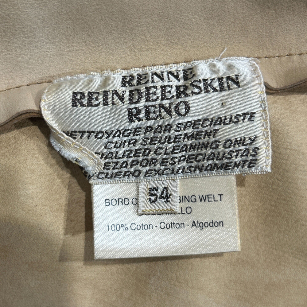 HERMES(エルメス) RENNE REINDEERSKIN RENO JACKET レインディアスキン 襟取り外し可能 スウェードジャケット ブラウン