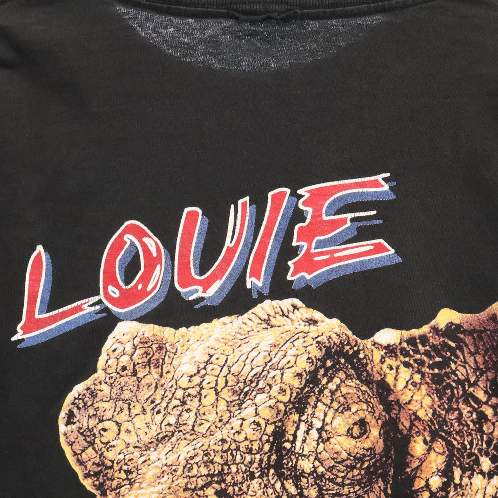 VINTAGE(ヴィンテージ) 90s Budweiser CHAMELEON バドワイザー カメレオン 両面プリント クルーネック 半袖Tシャツ ブラック