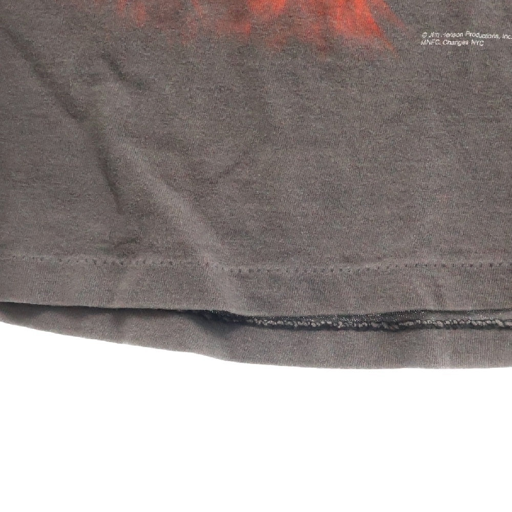 VINTAGE(ヴィンテージ) 90s ELMO エルモ ホラー 両面プリント クルーネック 半袖tシャツ ブラック