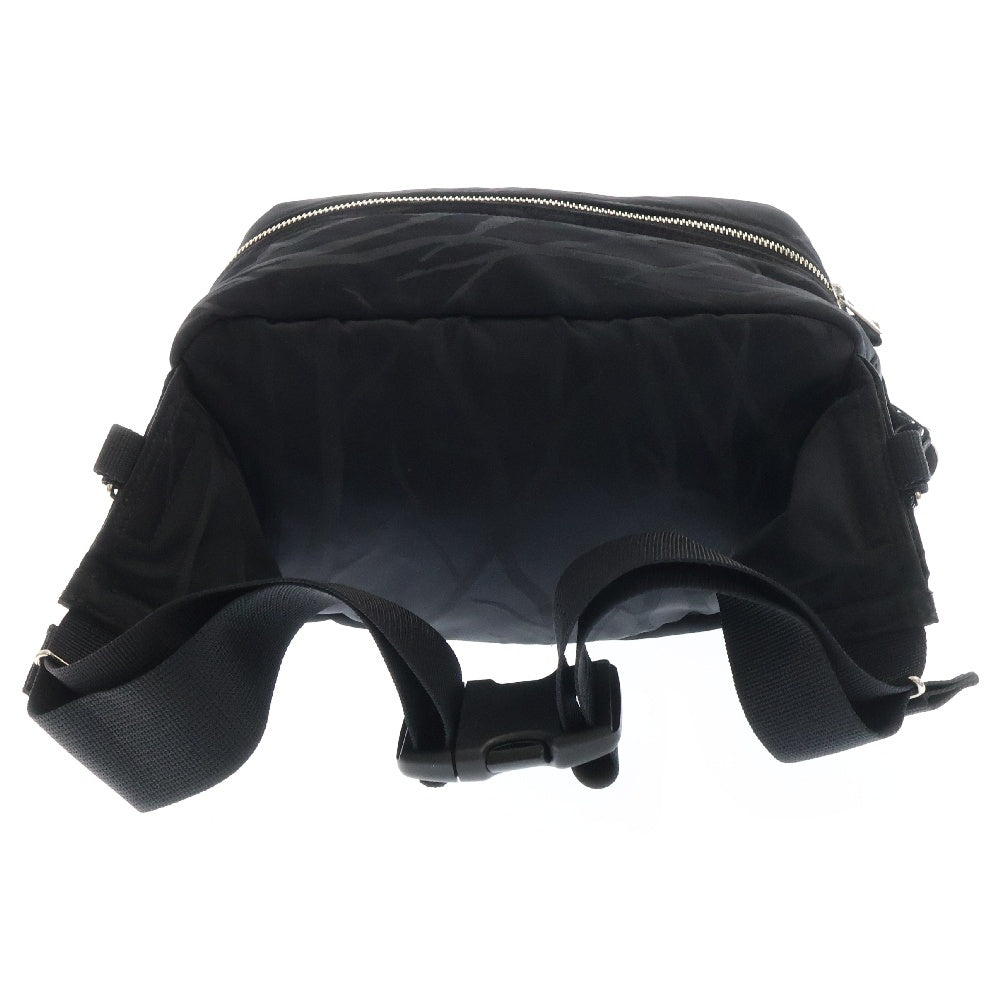 PORTER(ポーター) ×Palace Skateboards WAIST BAG ジャガード ナイロン ウエストバッグ ブラック