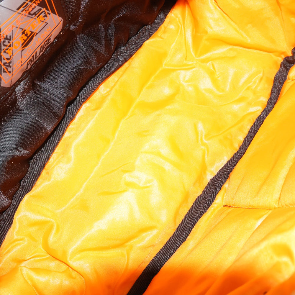 PORTER(ポーター) ×Palace Skateboards WAIST BAG ジャガード ナイロン ウエストバッグ ブラック