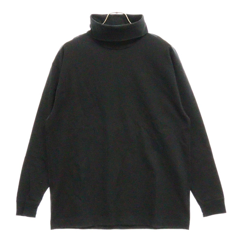 ATON(エイトン) オーバーサイズ タートルネック 長袖カットソー Tシャツ ブラック 6930902