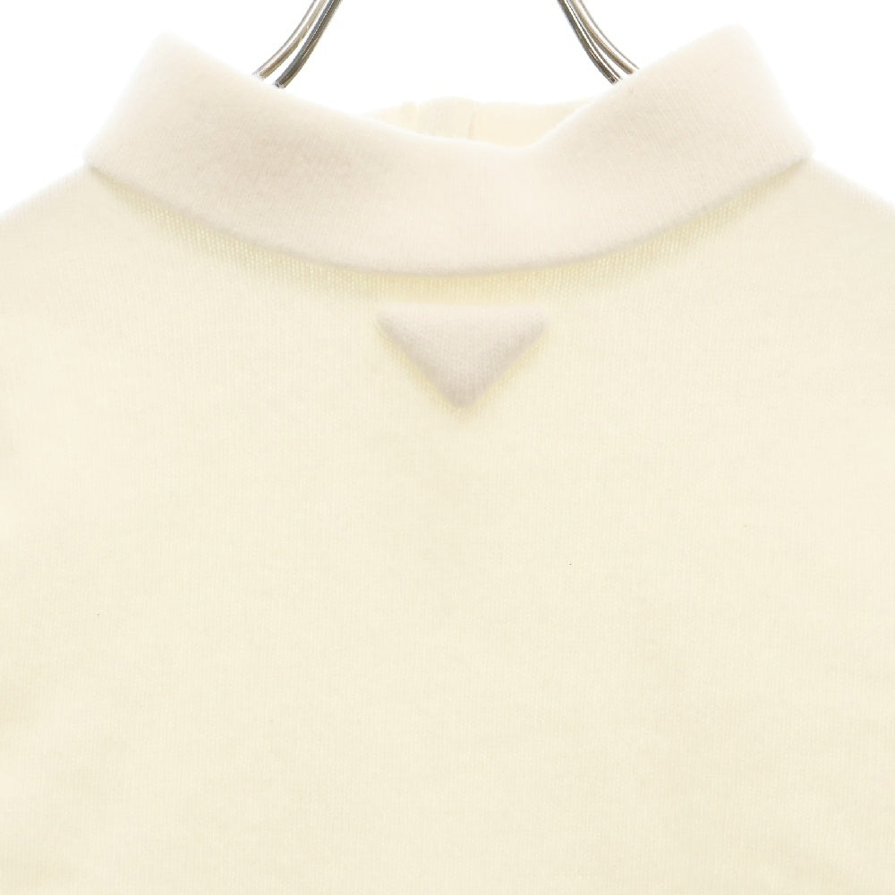PRADA(プラダ) 25SS VIRGIN WOOL KNIT レディース 三角ロゴ タートルネック ニット ホワイト P26545 16BK