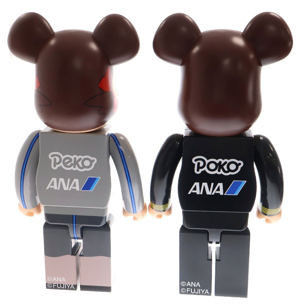MEDICOM TOY(メディコムトイ) BE@RBRICK ANA CAPTAIN ポコちゃん & CA10代目 ペコちゃん 1000% 2体セット 人形 マルチカラー