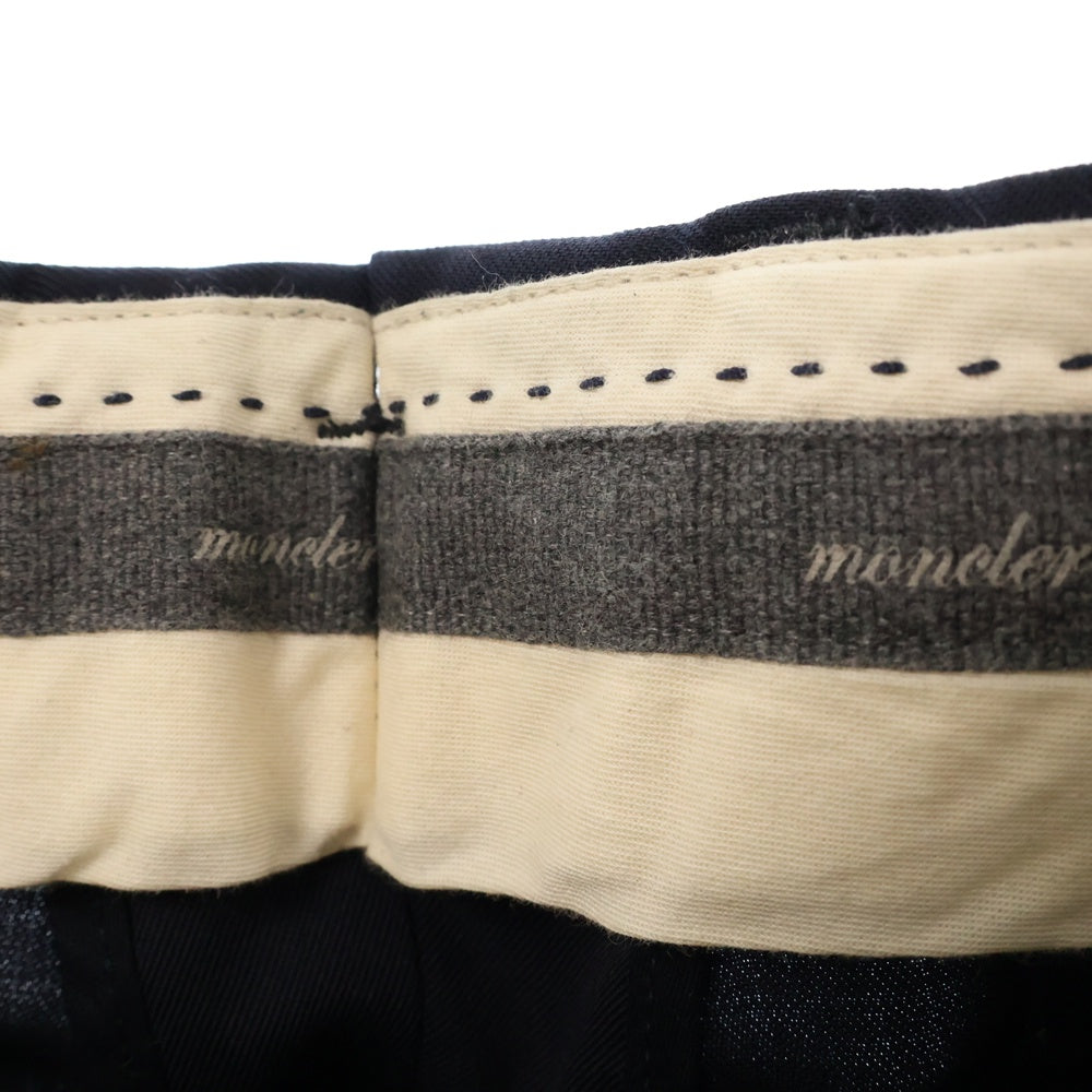 MONCLER(モンクレール) 21SS PANTALONE SPORTIVO ウール スラックス パンツ ネイビー G109P2A70200