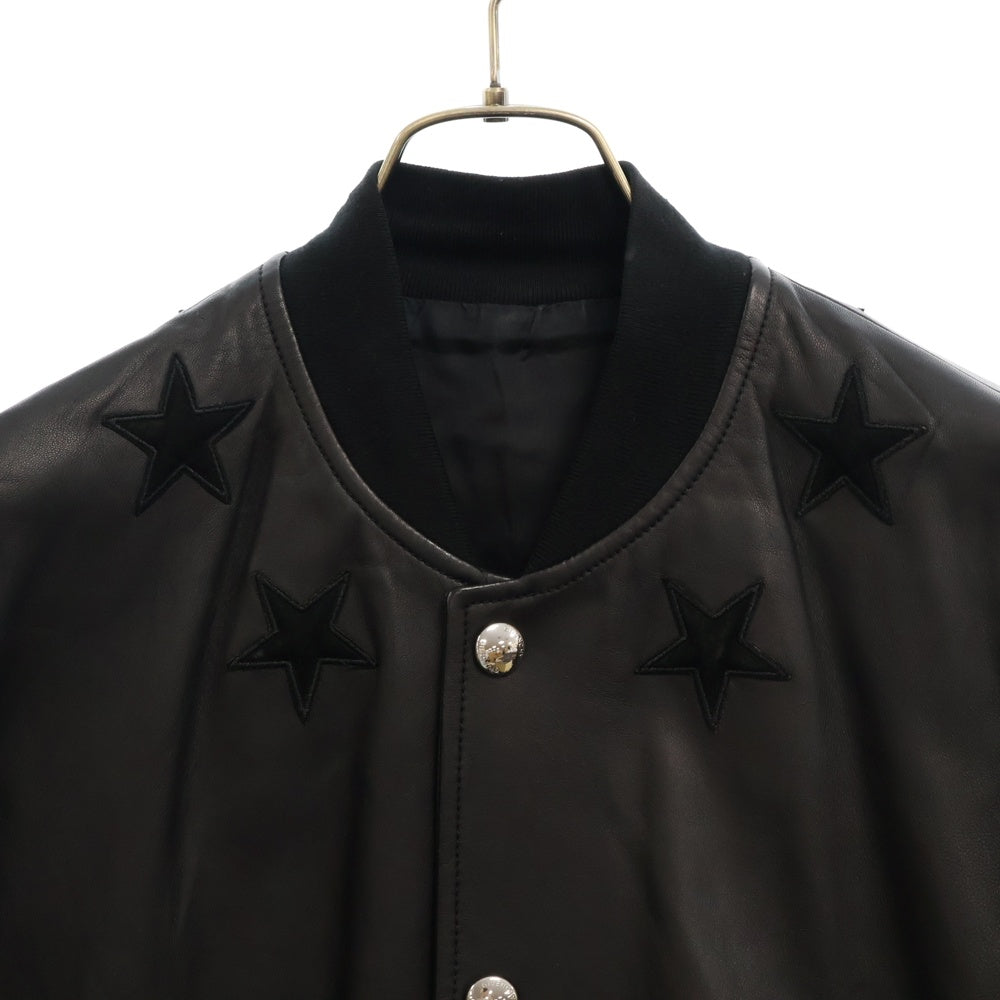 GIVENCHY(ジバンシィ) スター刺繍 ラムレザーブルゾン ジャケット ブラック 14S 0306 435