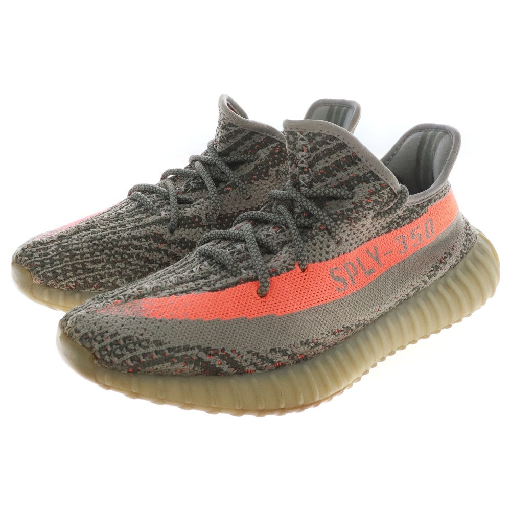 adidas(アディダス) YEEZY BOOST 350 V2 Beluga イージーブースト 350 V2 ベルーガ ローカットスニーカー グレー/オレンジ US8.5/26.5cm BB1826