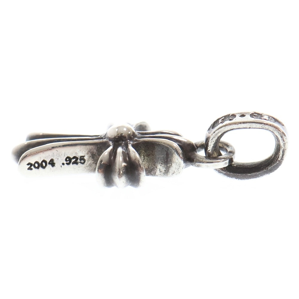CHROME HEARTS(クロムハーツ) CRS BBYFAT P SAP ベイビーファットクロス PAVEサファイア ペンダントトップ シルバー BCA236 国内インボイス付
