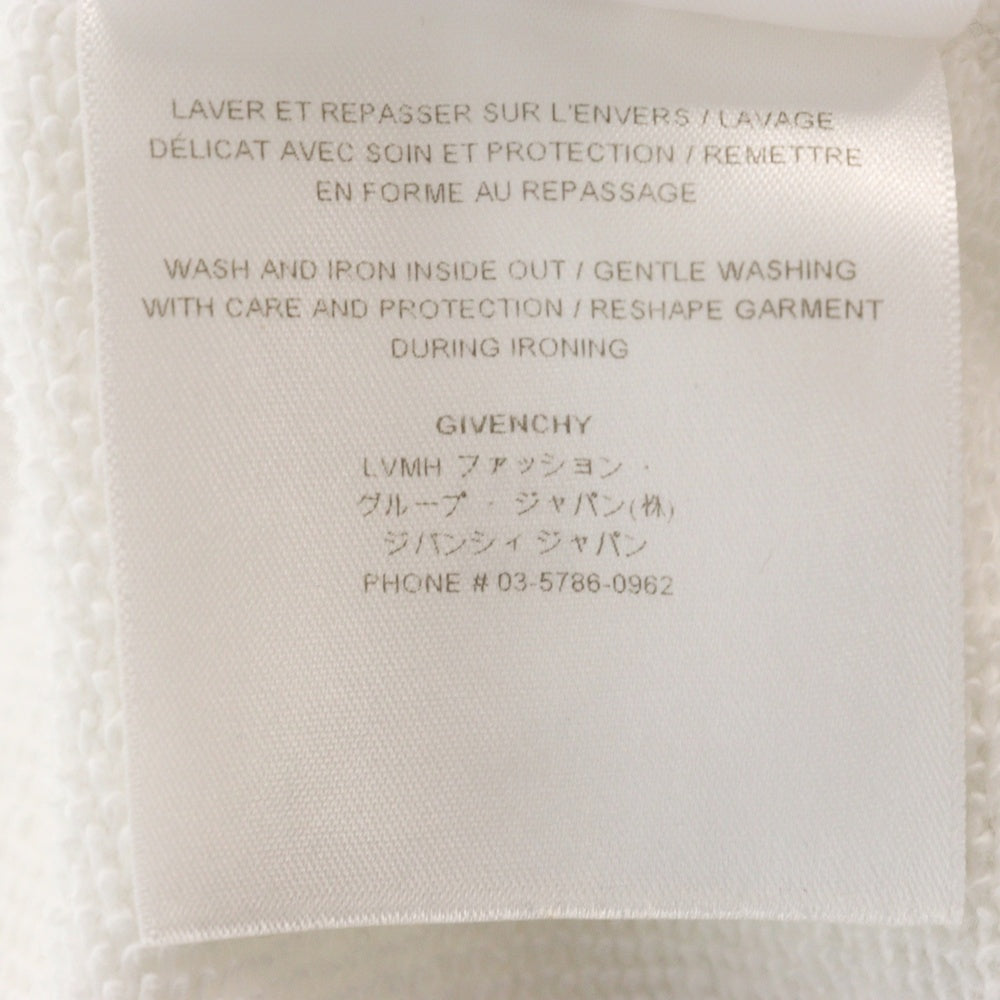 GIVENCHY(ジバンシィ) LOGO SLIM FIT ロゴプリント スリムフィット クルーネック 長袖スウェット ホワイト BMJ0HA3YAC