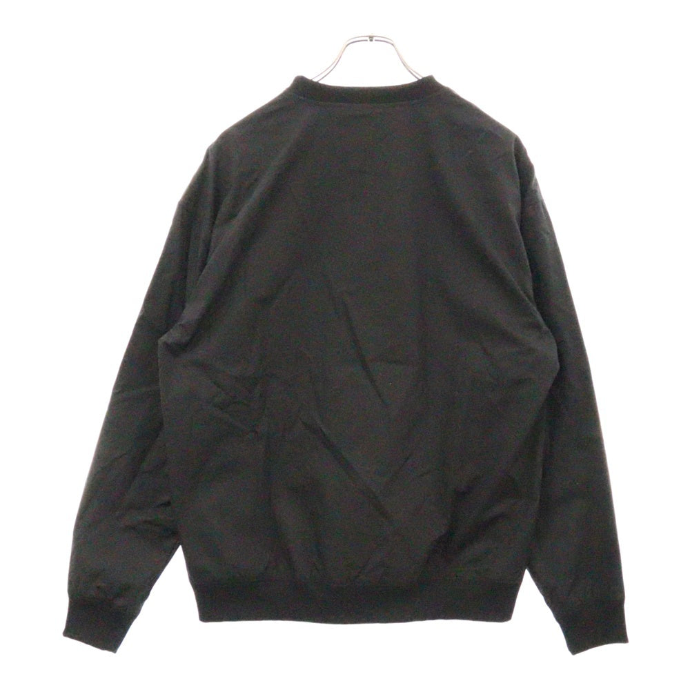 G-STAR RAW(ジースターロウ) PULLOVER SMOCK SWEATER ショルダージップ クルーネック コットン スウェット ブラック D18218-A790-6484