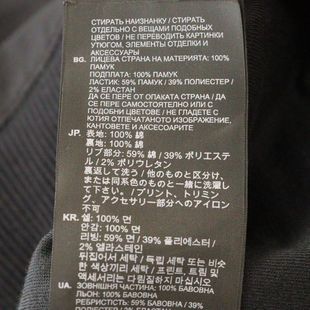 G-STAR RAW(ジースターロウ) PULLOVER SMOCK SWEATER ショルダージップ クルーネック コットン スウェット ブラック D18218-A790-6484