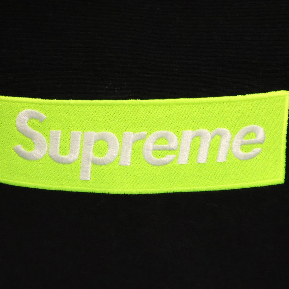 SUPREME(シュプリーム) 17AW Box Logo Hooded Sweatshirt ボックスロゴ プルオーバーパーカー フーディー ブラック/イエロー