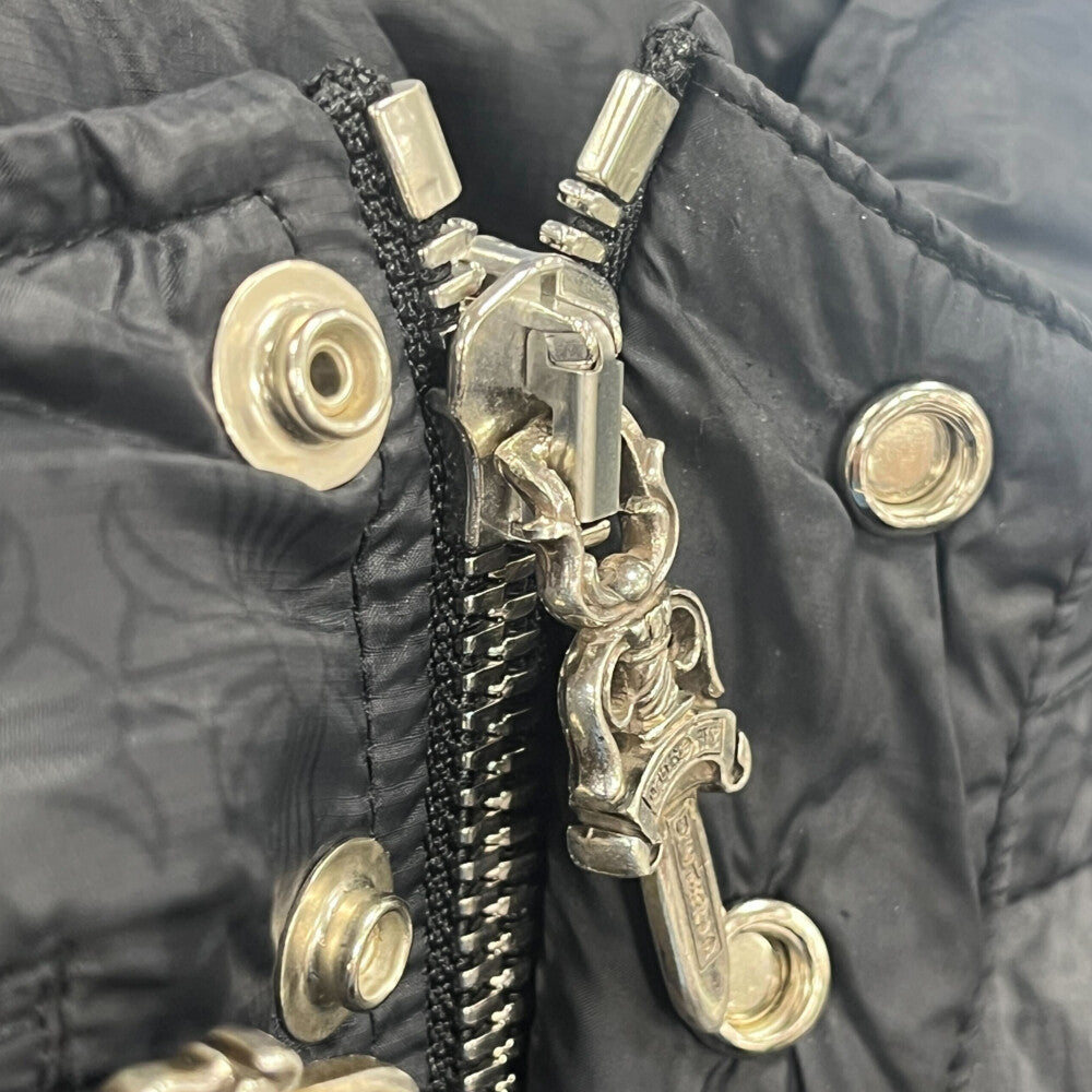 CHROME HEARTS(クロムハーツ) STIFF V2 FBRC CHプラス 総柄クロスボールボタン ダウンジャケット ブラック