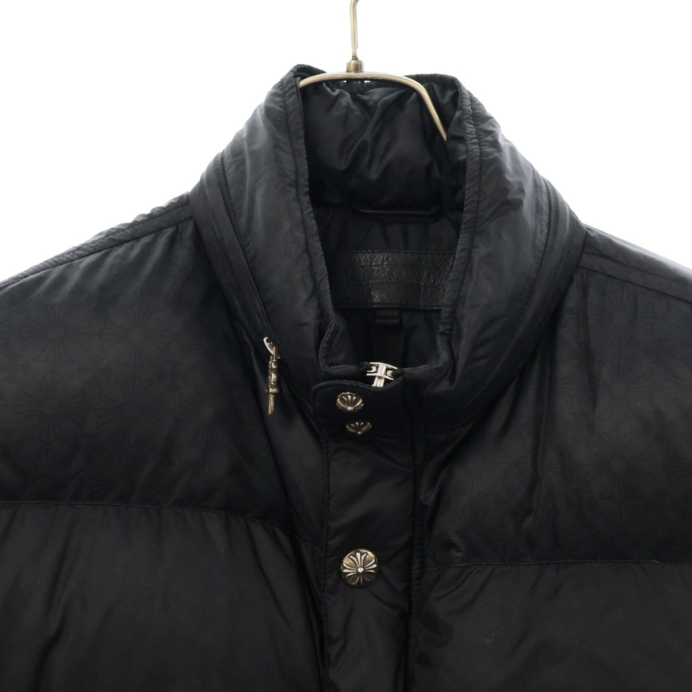 CHROME HEARTS(クロムハーツ) STIFF V2 FBRC CHプラス 総柄クロスボールボタン ダウンジャケット ブラック
