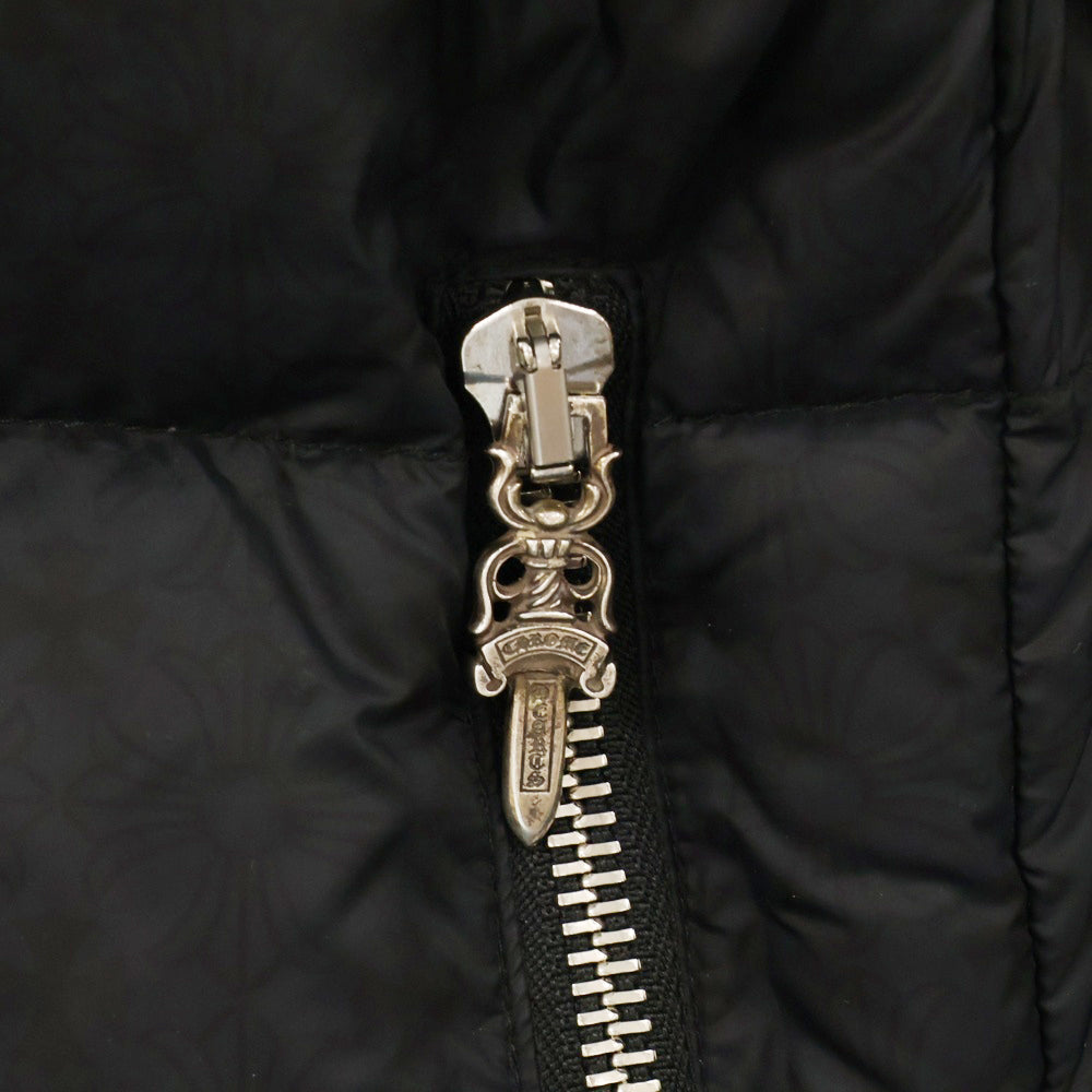 CHROME HEARTS(クロムハーツ) STIFF V2 FBRC CHプラス 総柄クロスボールボタン ダウンジャケット ブラック