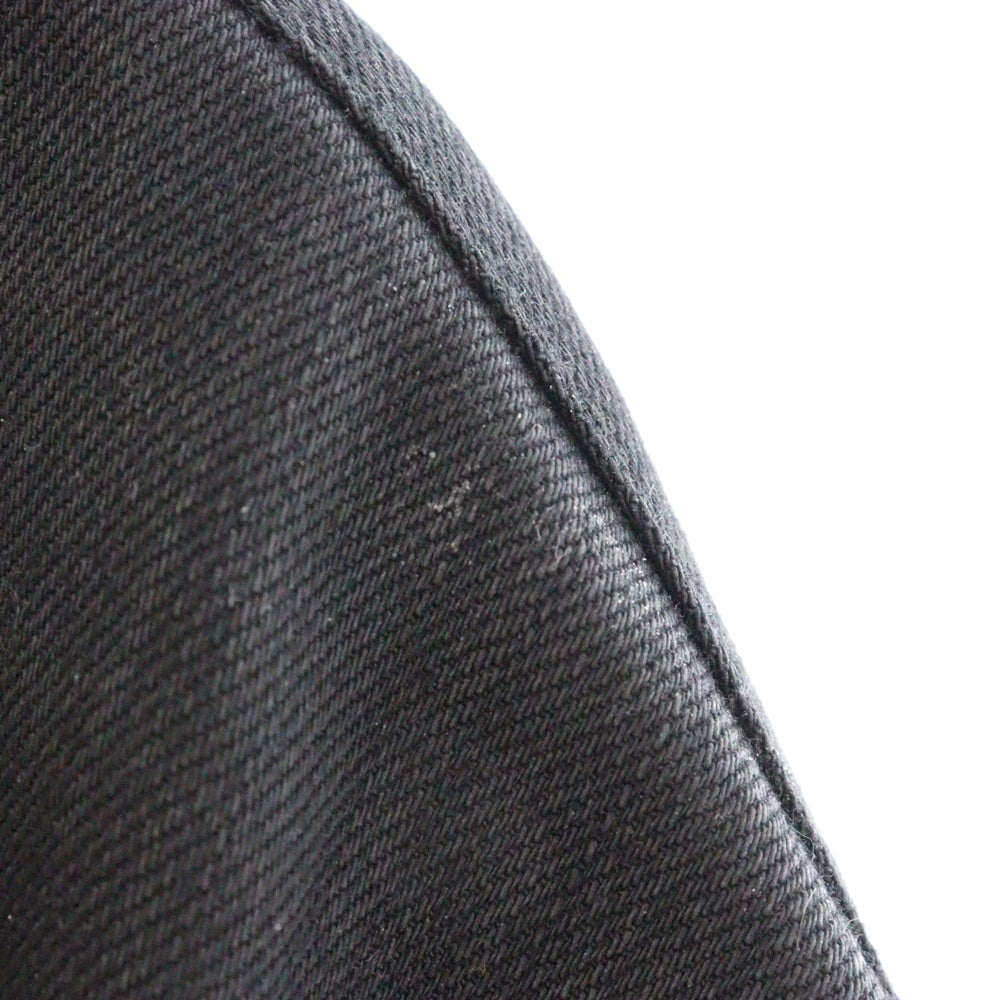 RAF SIMONS(ラフシモンズ) 18AW DENIM EASY FIT SHIRT COUPLE BACK デニムイージーフィットシャツ カップルバック ブラック 182 -247