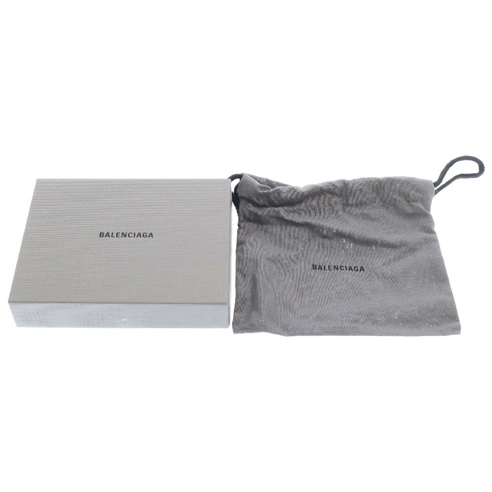 BALENCIAGA(バレンシアガ) クロコダイル型押し レザー コインケース ブラック 640535 1ROP3