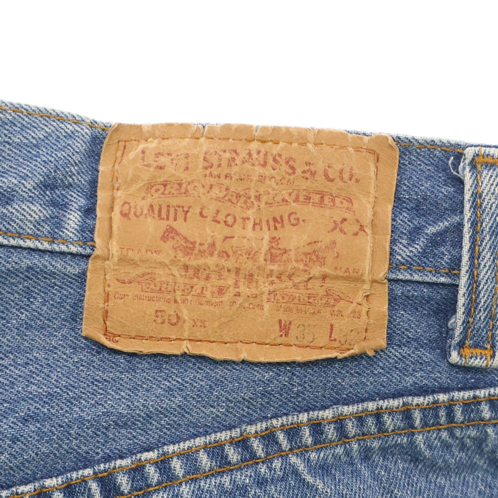 Levi's(リーバイス) 90s VINTAGE 501XX USA製 ボタン裏501 不均等V スモールe デニムパンツ インディゴ