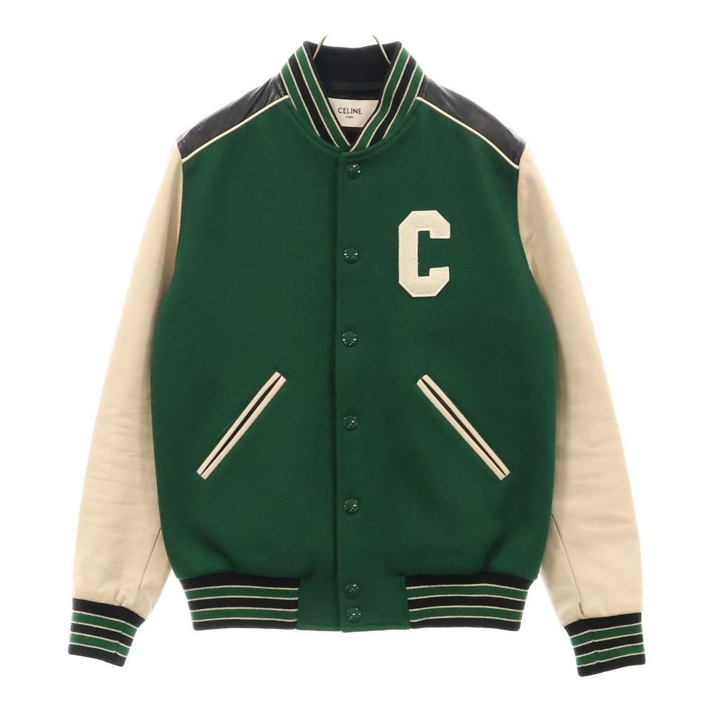CELINE(セリーヌ) 22SS Classic Wool Teddy Jacket ウール テディ ジャケット グリーン 2V56D896C