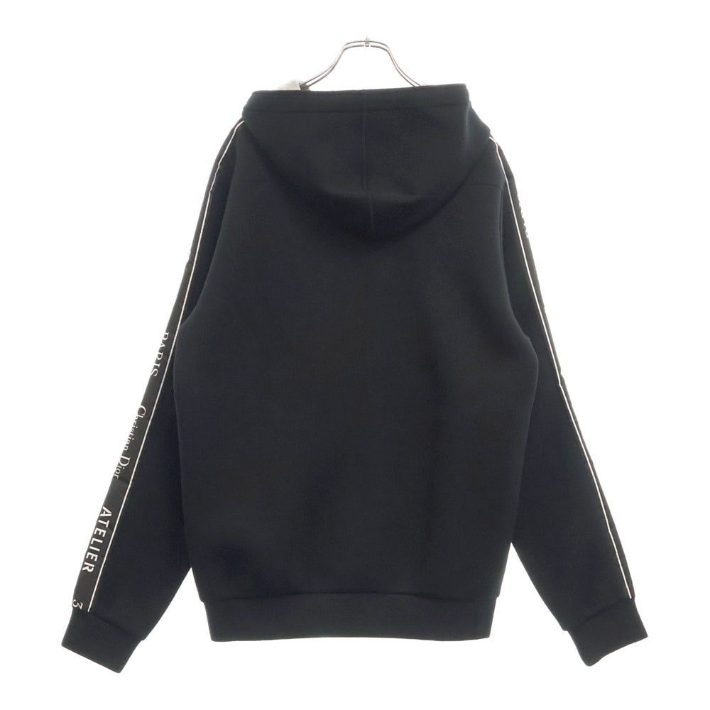 DIOR(ディオール) 18AW BEE刺繍 ATELIER アトリエロゴ ジップアップパーカー ブラック 863J204B0413