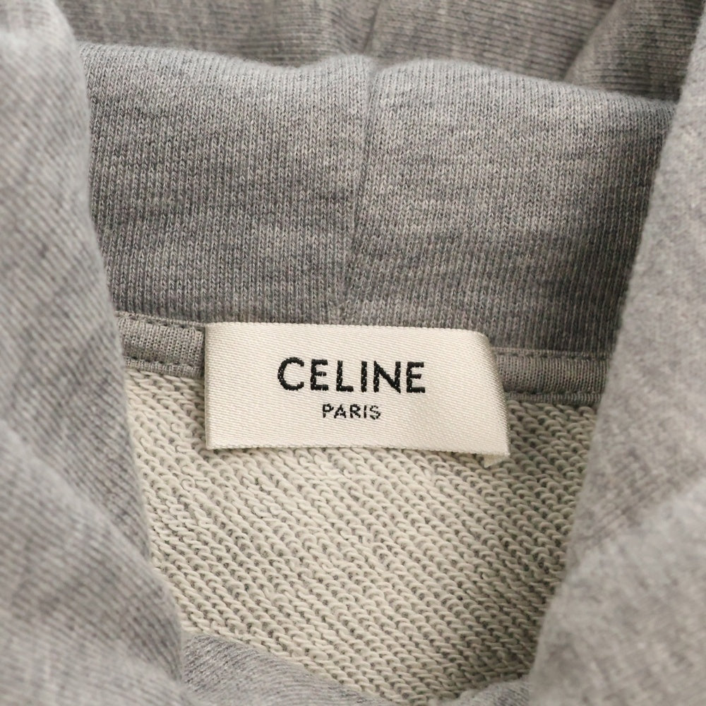 CELINE(セリーヌ) Loose Cotton Sweatshirt With Studs 2Y309052H スタッズルーズコットンスウェットシャツ プルオーバーパーカー フーディ グレー