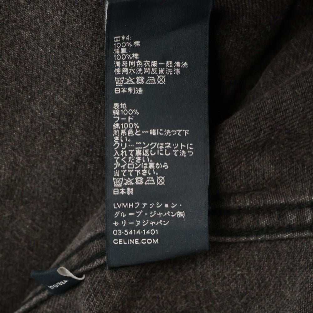 CELINE(セリーヌ) フードロゴプリント トラッカージャケット ブラック 2Q472947F
