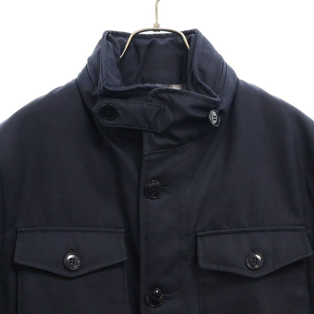 MONTEDORO(モンテドーロ) ウォーターレペレント コットンギャバ ジャケット ネイビー 63B050