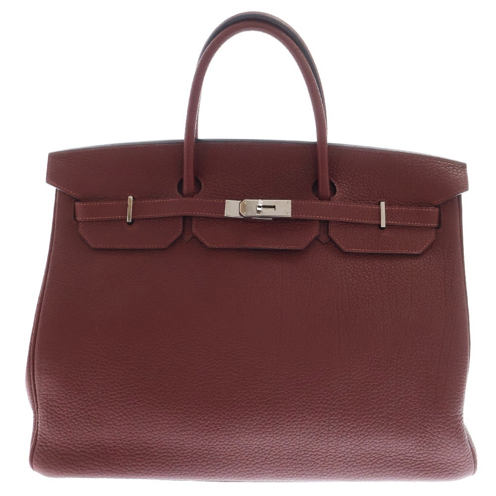 HERMES(エルメス) バーキン40 トゴ ルージュアッシュ ハンドバッグ シルバー金具 □O刻印