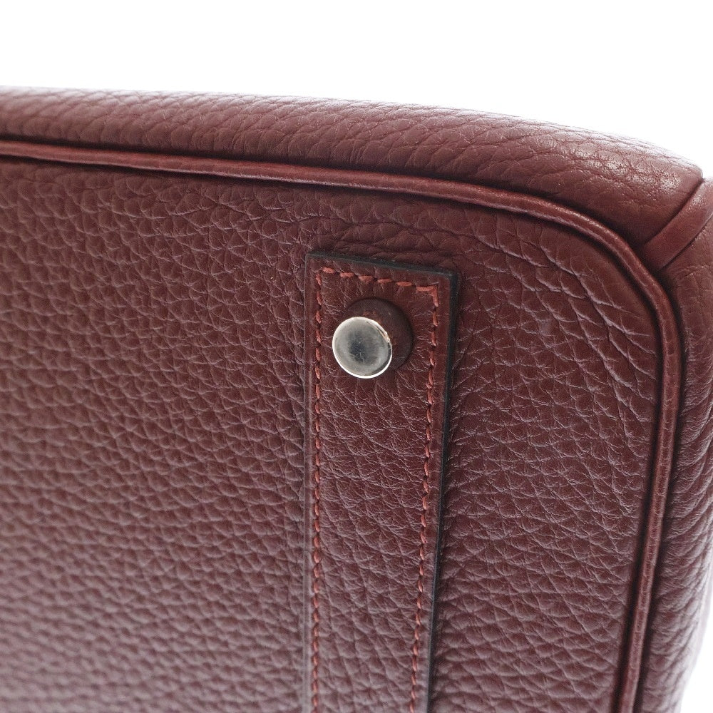 HERMES(エルメス) バーキン40 トゴ ルージュアッシュ ハンドバッグ シルバー金具 □O刻印