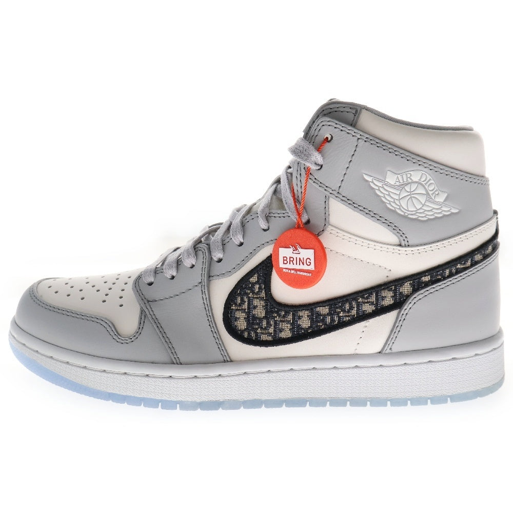 NIKE(ナイキ) ×DIOR AIR JORDAN 1 HIGH OG CN8607-002 エアジョーダン1ハイオージー ディオール ハイカットスニーカー シューズ エアディオール グレー US8.5/26.5cm
