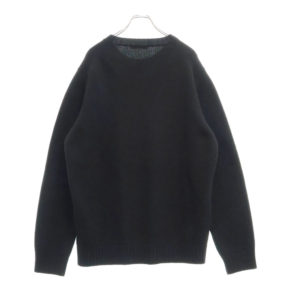 PRADA(プラダ) 23AW フロントロゴ ウールカシミヤニット ブラック UMB645 S232 13HI