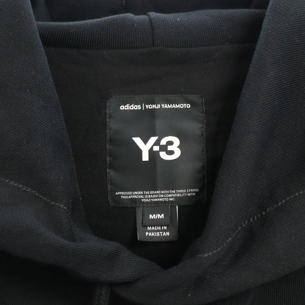 Y-3(ワイスリー) U GFX HOODIE グラフィックプリント プルオーバージャケット ブラック JN4882