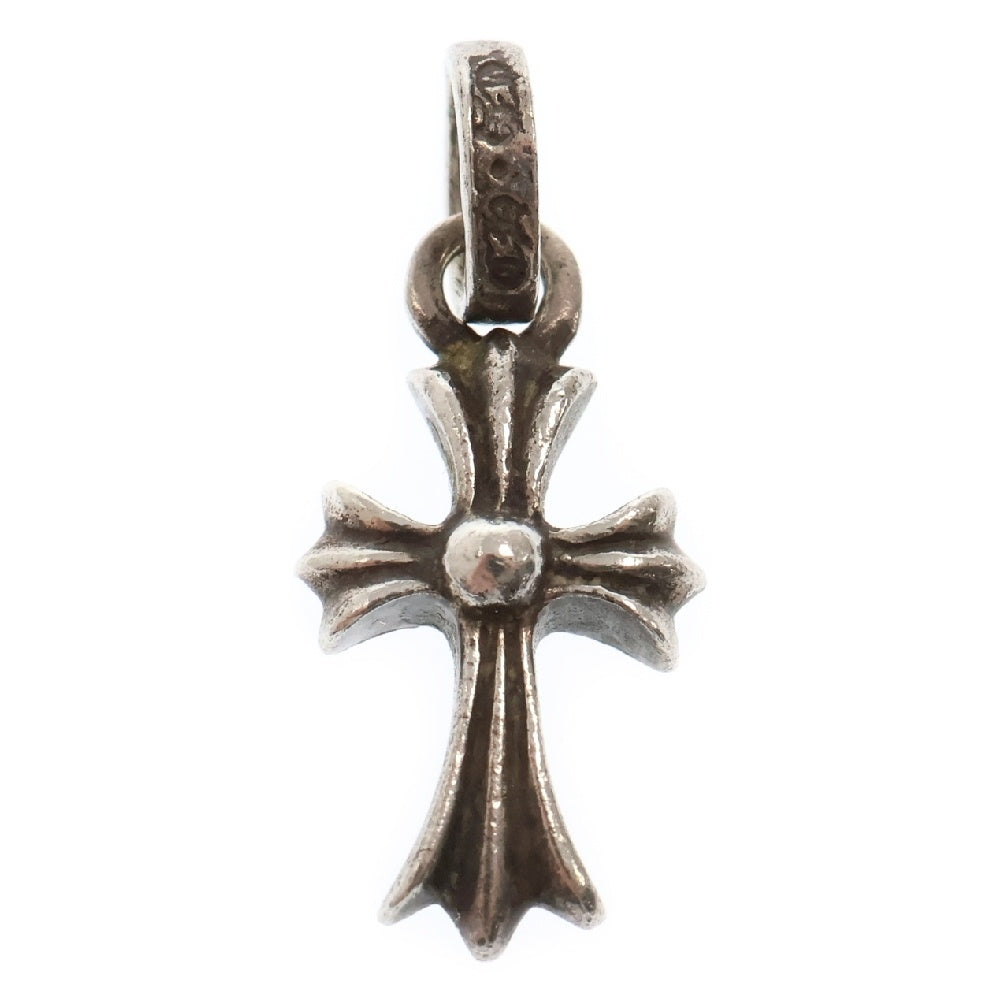 CHROME HEARTS(クロムハーツ) CRS BBYFAT P SAP ベイビーファットクロス PAVEサファイア ペンダントトップ シルバー BCA236