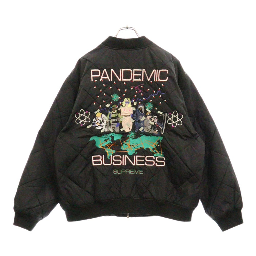 SUPREME(シュプリーム) 24AW AOI Quilted Work Jacket バック刺繍 キルチィング ジャケット ブラック