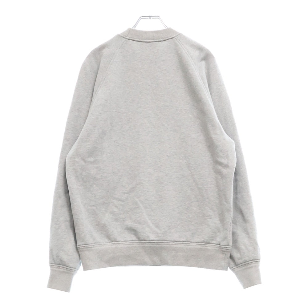 PRADA(プラダ) 23SS トライアングルロゴプレート 長袖スウェット トレーナー グレー 134668 S231 11LN