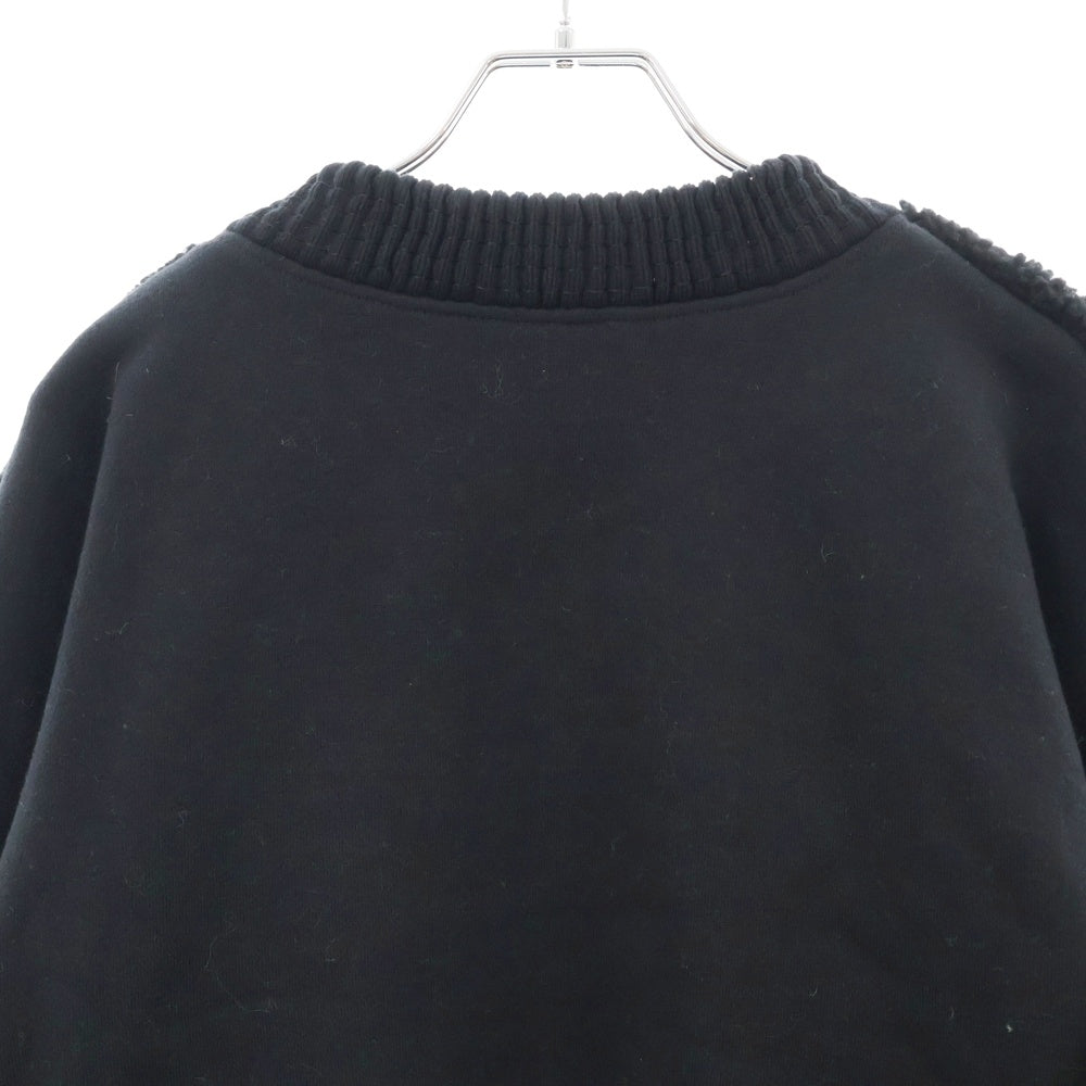 CHANEL(シャネル) ココマーク カシミヤ ムートン生地 クルーネック レディース 長袖スウェット トレーナー ブラック P78920K