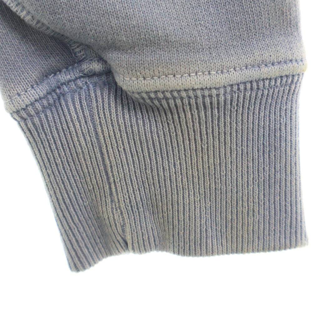 PRADA(プラダ) 25SS VINTAGE EFFECT BLUE SWEATSHIRT カレッジロゴプリント クルーネック 長袖スウェット ブルー レディース 134714